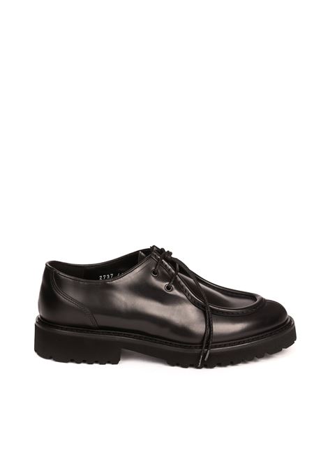 Black crimp oxford DOUCAL'S | 2737DECO-NERO