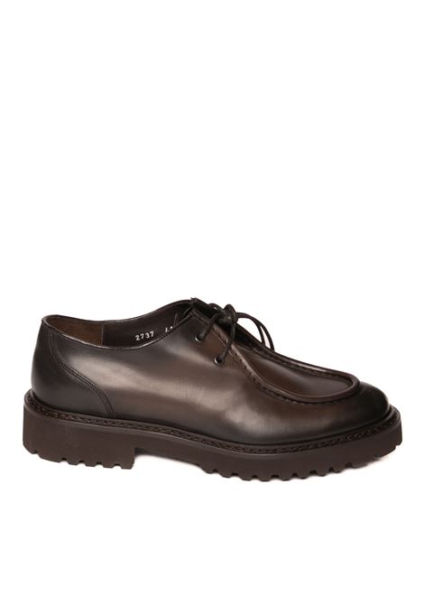 Dark brown 2737 lace-up DOUCAL'S | 2737DECO-T.MORO