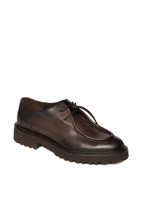 Dark brown 2737 lace-up DOUCAL'S | 2737DECO-T.MORO