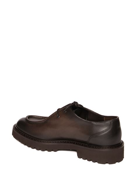 Dark brown 2737 lace-up DOUCAL'S | 2737DECO-T.MORO