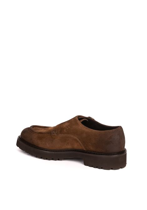 Brown suede buckle loafer DOUCAL'S | 2738COMMANDER-SIENA