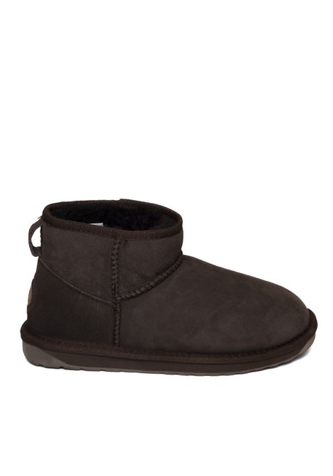 Choco sheepskin ankle boot EMU | W10937STINGER-CHOCO