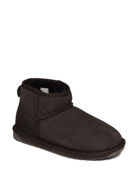 Choco sheepskin ankle boot EMU | W10937STINGER-CHOCO