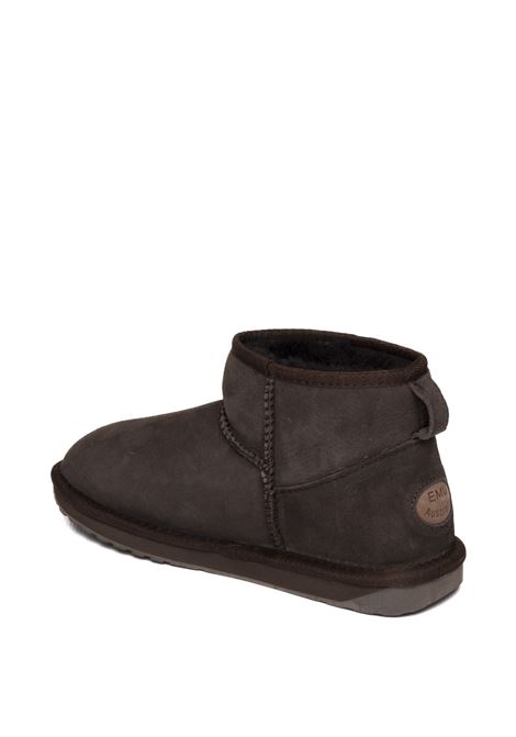 Choco sheepskin ankle boot EMU | W10937STINGER-CHOCO