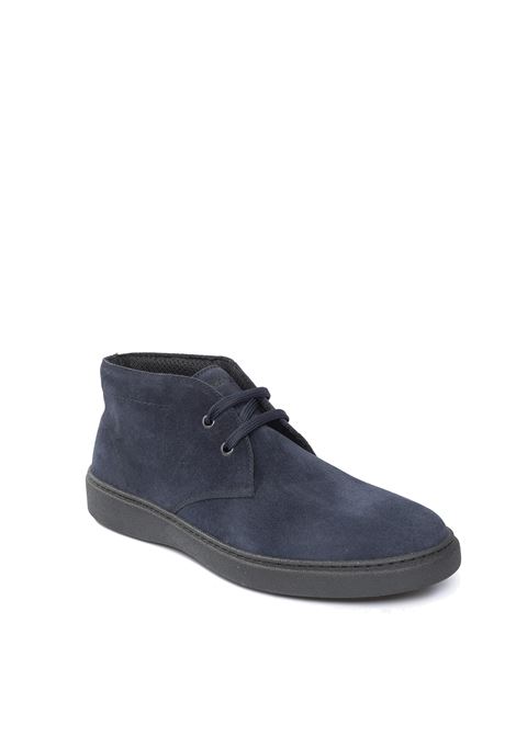 Blue waxy ankle boot FRAU | 19C5BRISTOL-BLU