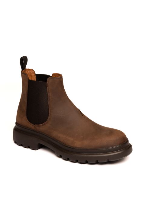 Dark brown nubuck chelsea boot FRAU | 32N3CRAZY-MORO