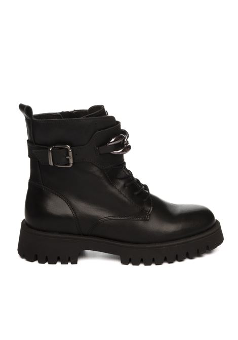 Black leather ankle boot FRAU | 56N2RIO-NERO