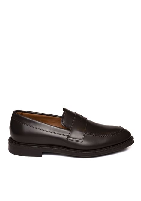 Bordeaux leather moccasin FRAU | 71S1BRISTOL-MULBERRY