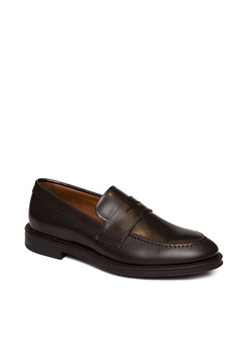 Bordeaux leather moccasin FRAU | 71S1BRISTOL-MULBERRY