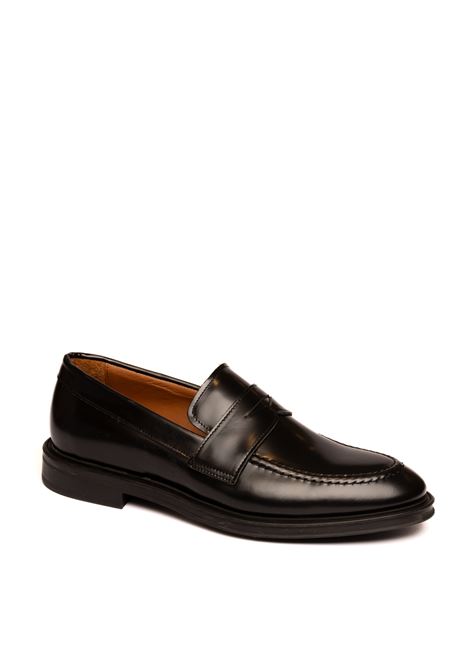 Black leather loafer FRAU | 71S1BRISTOL-NERO