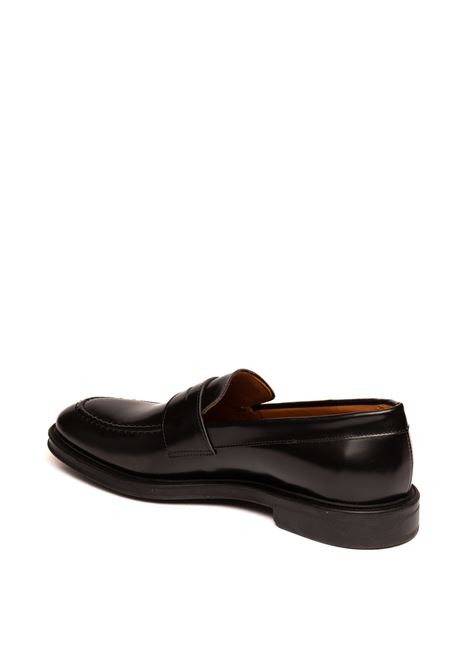 Black leather loafer FRAU | 71S1BRISTOL-NERO