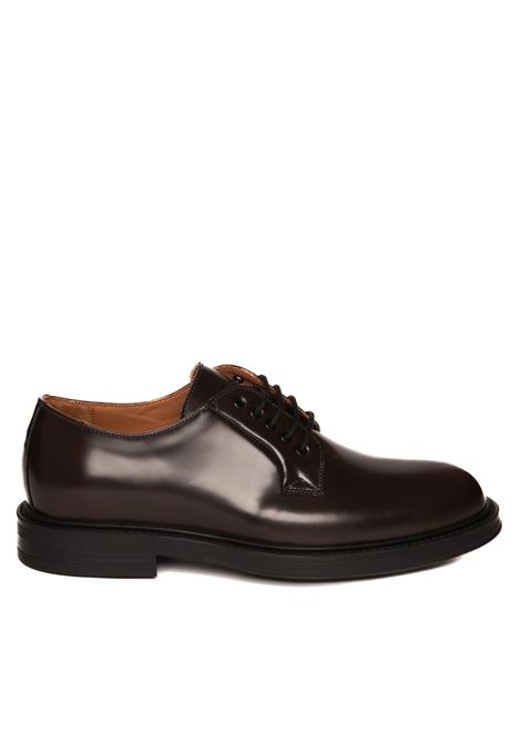 burgundy semi-gloss leather derby FRAU | 73S1BRISTOL-MULBERRY