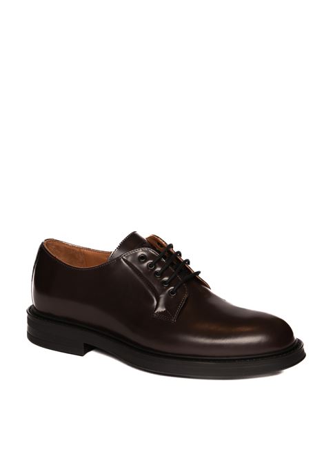 burgundy semi-gloss leather derby FRAU | 73S1BRISTOL-MULBERRY