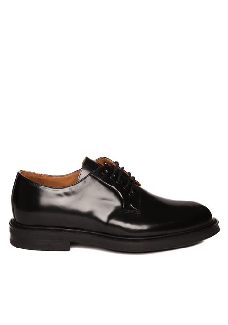 black semi-gloss leather derby FRAU | 73S1BRISTOL-NERO