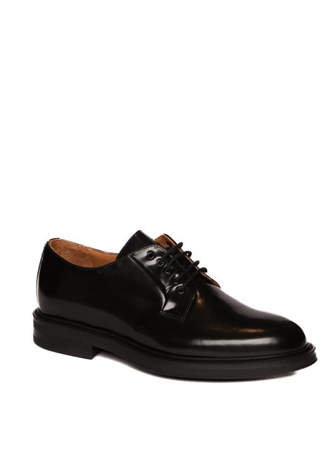 black semi-gloss leather derby FRAU | 73S1BRISTOL-NERO