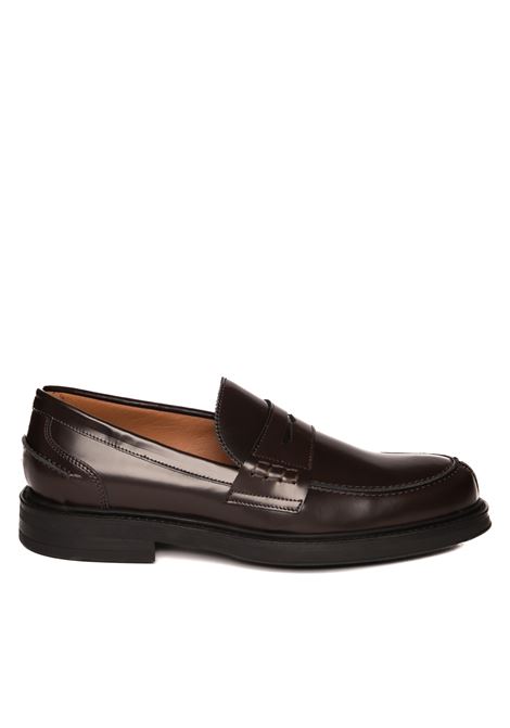 Mulberry semi-gloss leather moccasin FRAU | 73S8BRISTOL-MULBERRY