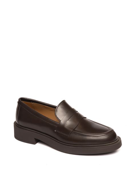 Burgundy  leather loafer FRAU | 97S4BRISTOL-MULBERRY