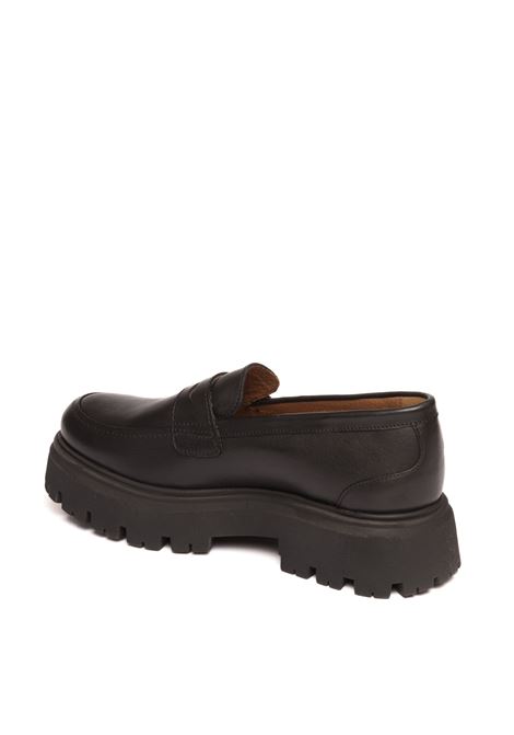 Black leather loafer GIOSEPPO | 70843STEINNES-NERO