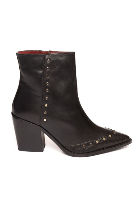 Black leather texan boot GIOSEPPO | 73577MAISSAU-NERO