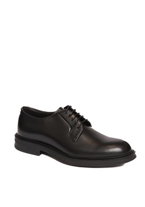 Black leather lace-up HENDERSON | 82200VIT-NERO