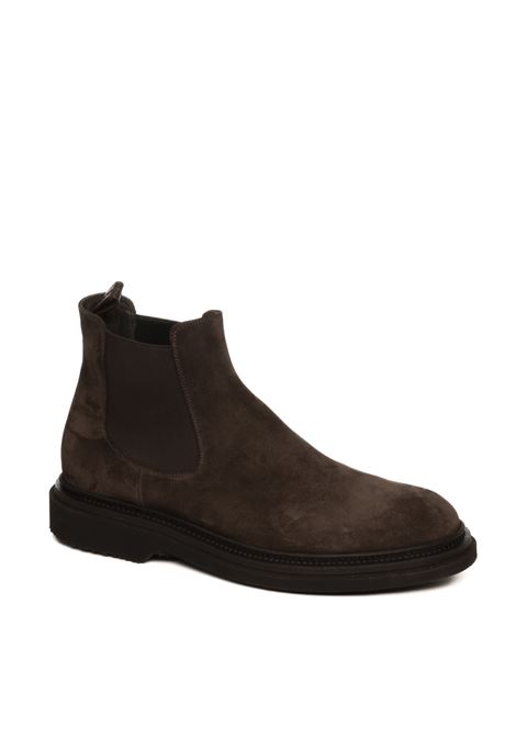 Dark brown suede ankle boot PANTANETTI | 16832SIRIO-MORO