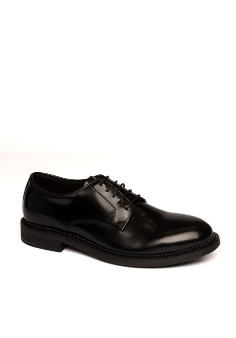 Black leather lace-up PANTANETTI | 16933BVISBY-NERO