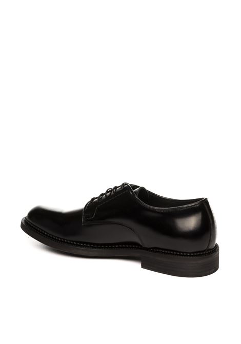 Black leather lace-up PANTANETTI | 16933BVISBY-NERO