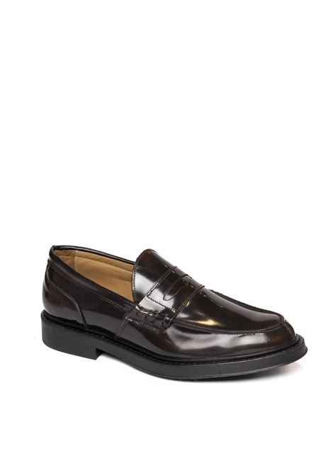 Dark brown brushed leather loafer PICCADILLY | 030SPAZ-MORO