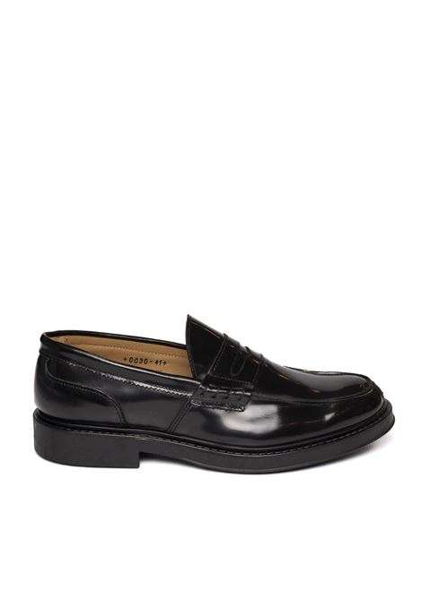 Black brushed leather loafer PICCADILLY | 030SPAZ-NERO