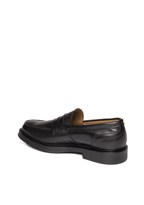 Black leather loafer PICCADILLY | 030VIT-NERO