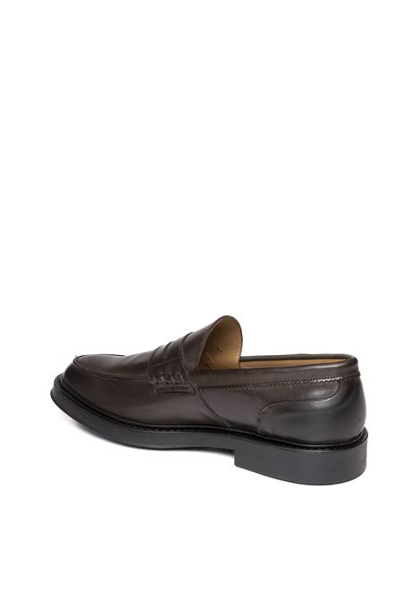 Dark brown leather loafer PICCADILLY | 030VIT-T.MORO