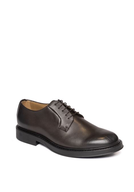 Dark brown leaather lace up PICCADILLY | 044VIT-T.MORO