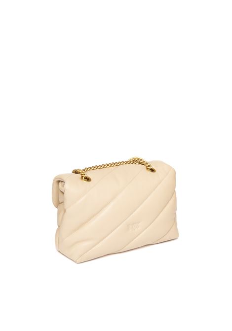 beige love puff maxi quilt bag PINKO | 100038A0F2-PUFFCLASSIC-C50Q