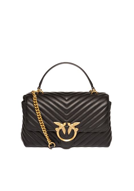 borsa classic lady love puff chevron nero/oro PINKO | 100043-A0GKLADYPUFFCL-Z99Q