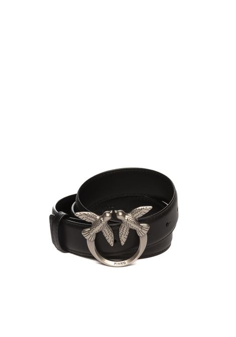 Black/silver love birds belt PINKO | 100125A0F1-BERRYH3-Z99O