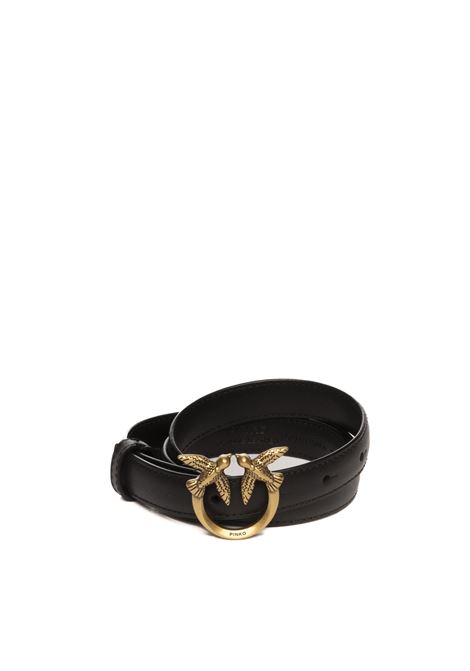 love birds h2 black/gold belt PINKO | 100143A0F1-BERRYH2-Z99Q