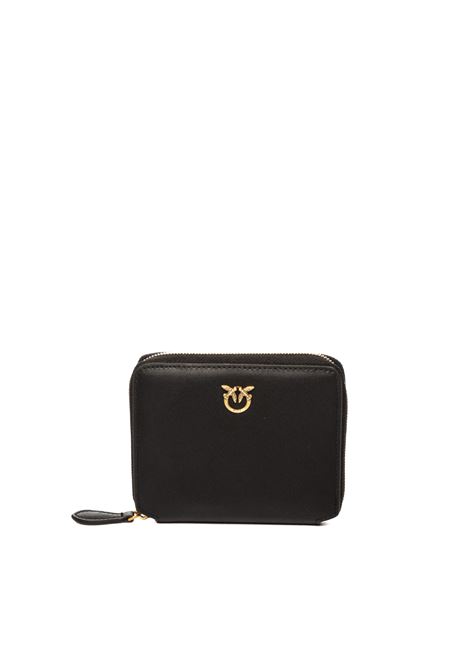 black/gold taylor wallet PINKO | 100249-A0F1TAYLORZIP-Z99Q