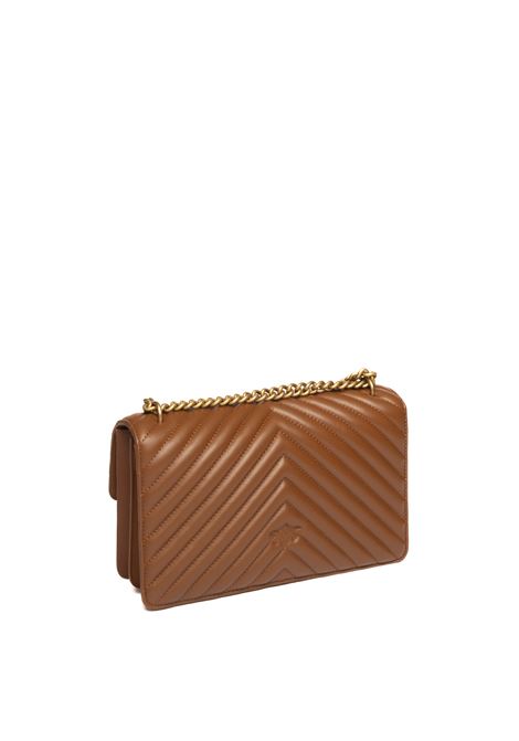 classic love bag one chevron leather/gold bag PINKO | 100941A0GK-ONECLASSIC-L48Q