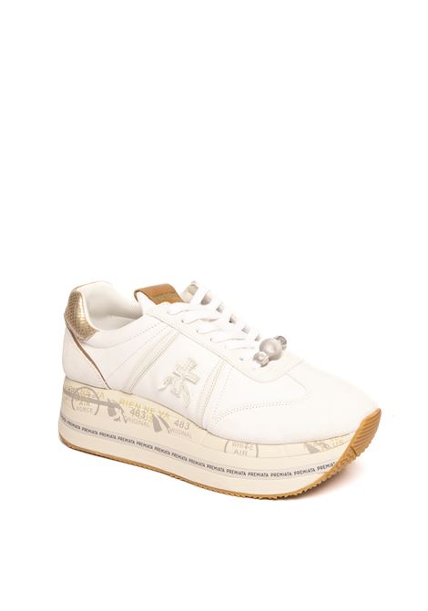 sneaker pelle bianco PREMIATA | BETHPELLE-7037