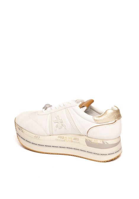 sneaker pelle bianco PREMIATA | BETHPELLE-7037