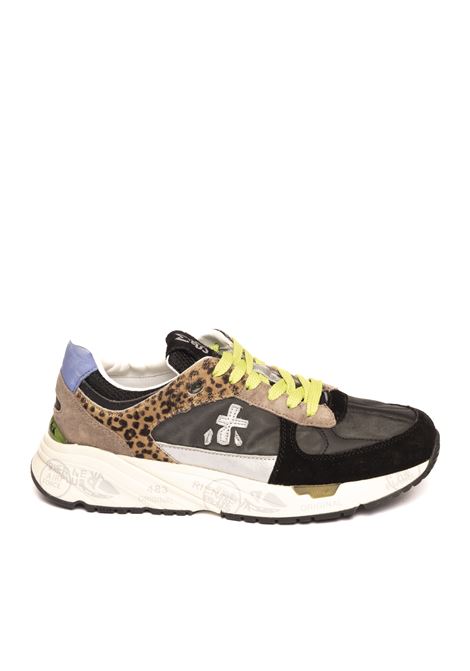 Sneaker mase nero/animalier PREMIATA | MASEDCAM/TESS-6435