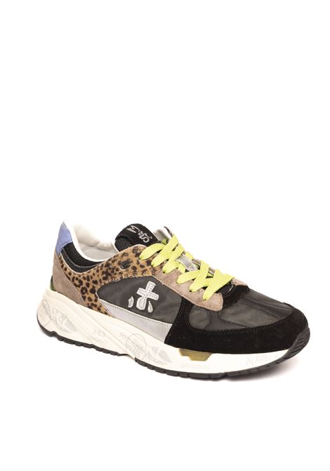 Sneaker mase nero/animalier PREMIATA | MASEDCAM/TESS-6435