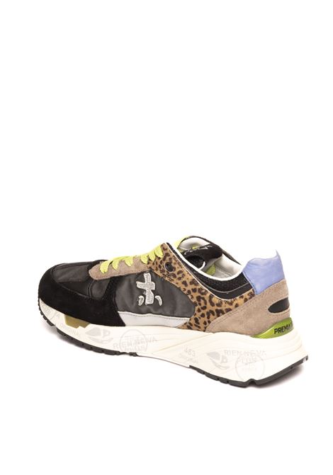 Sneaker mase nero/animalier PREMIATA | MASEDCAM/TESS-6435