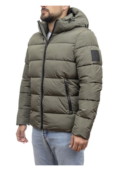 military green hooded rayes down jacket REFRIGUE | 2811O00049RAYES-MILITARY