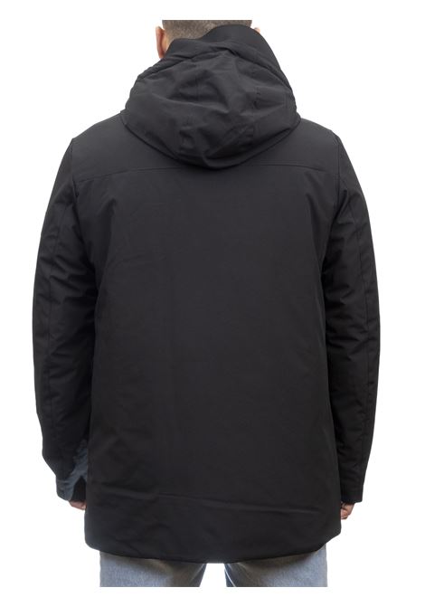 myll black hooded jacket REFRIGUE | 2811O00055MYLL-BLACK