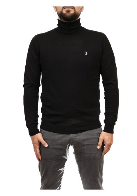 maglione collo alto logo nero REFRIGUE | 2811W0066TURTLENECK-BLACK