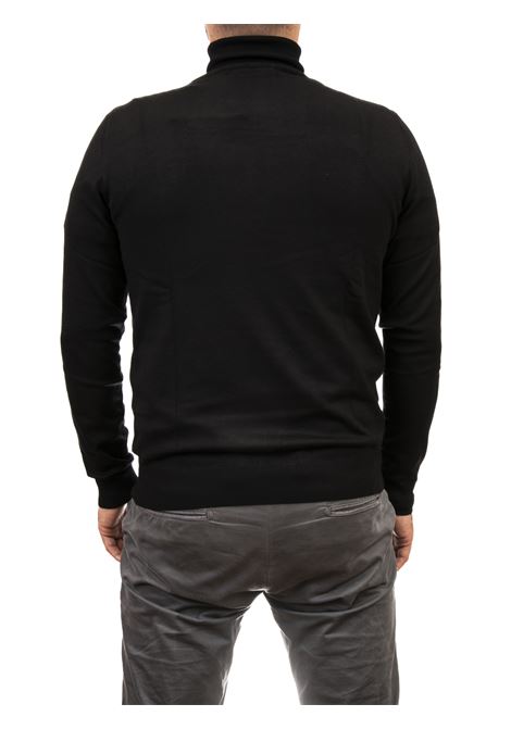 maglione collo alto logo nero REFRIGUE | 2811W0066TURTLENECK-BLACK