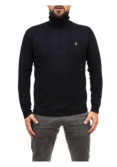 navy blue logo turtleneck sweater REFRIGUE | 2811W0066TURTLENECK-NAVY