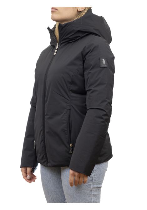 black hooded hemma down jacket REFRIGUE | 2821O00013HEMMA-BLACK