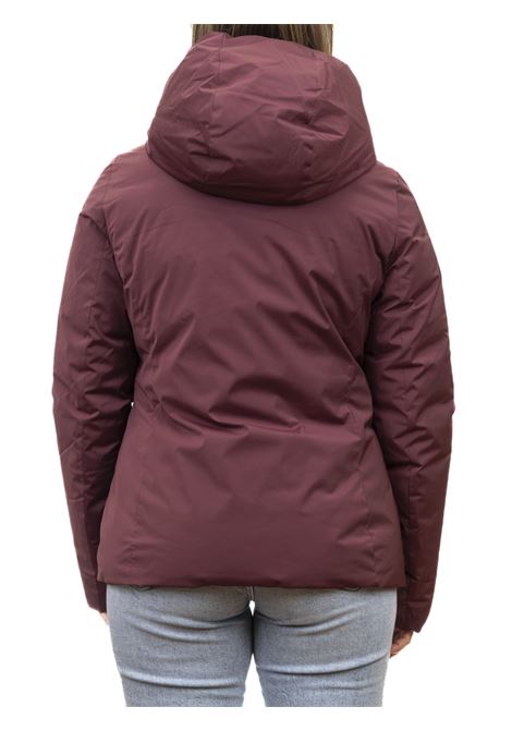 Hemma hooded down jacket in burgundy REFRIGUE | 2821O00013HEMMA-BURGUNDY